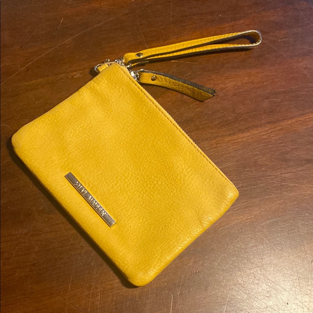 Steve Madden Yellow Wristlet
